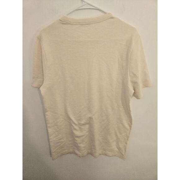NWT Madewell Heavyweight Slub Cotton Tee size XS ivory mens - Picture 2 of 3
